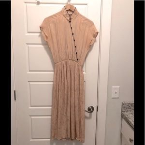 Vintage Japanese Asian Inspired Mandarin Dress